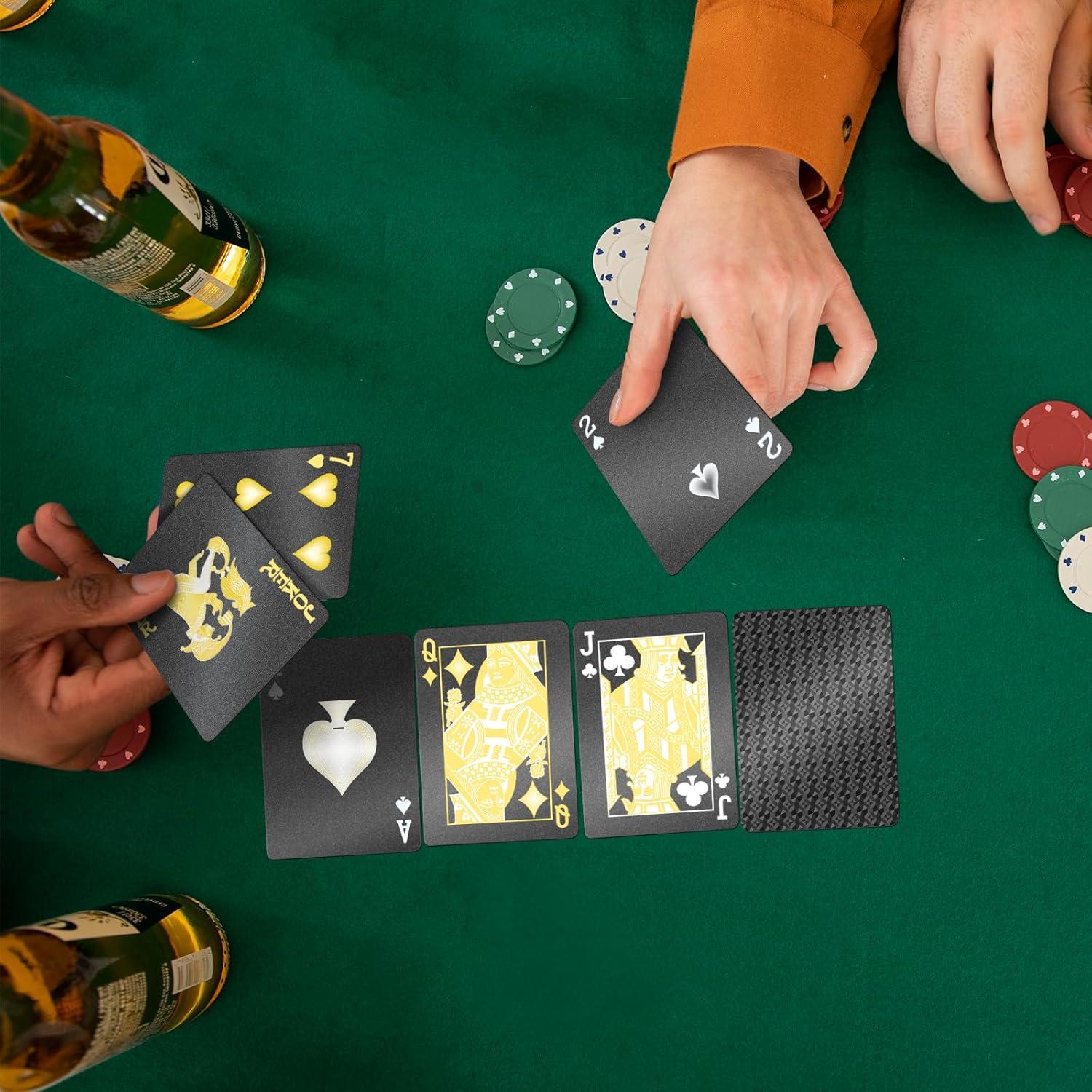 Cartas de Juego Impermeables BIERDORF - Paquete de 4