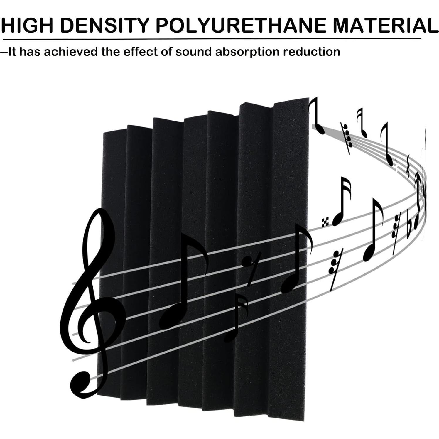 Trampa de Bajo Acústica 8 Piezas Espuma Densa 30.48x17.78cm