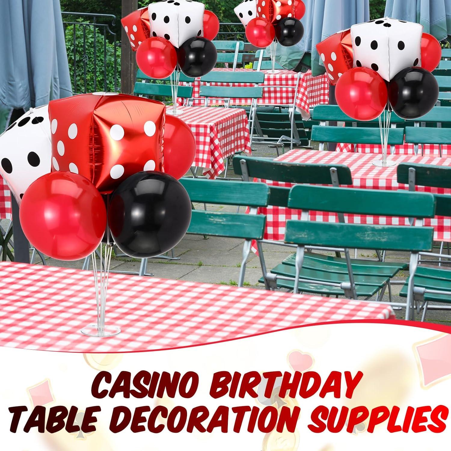 Kit Decoración Fiesta Casino 8 Juegos MiniInflat 70 cm