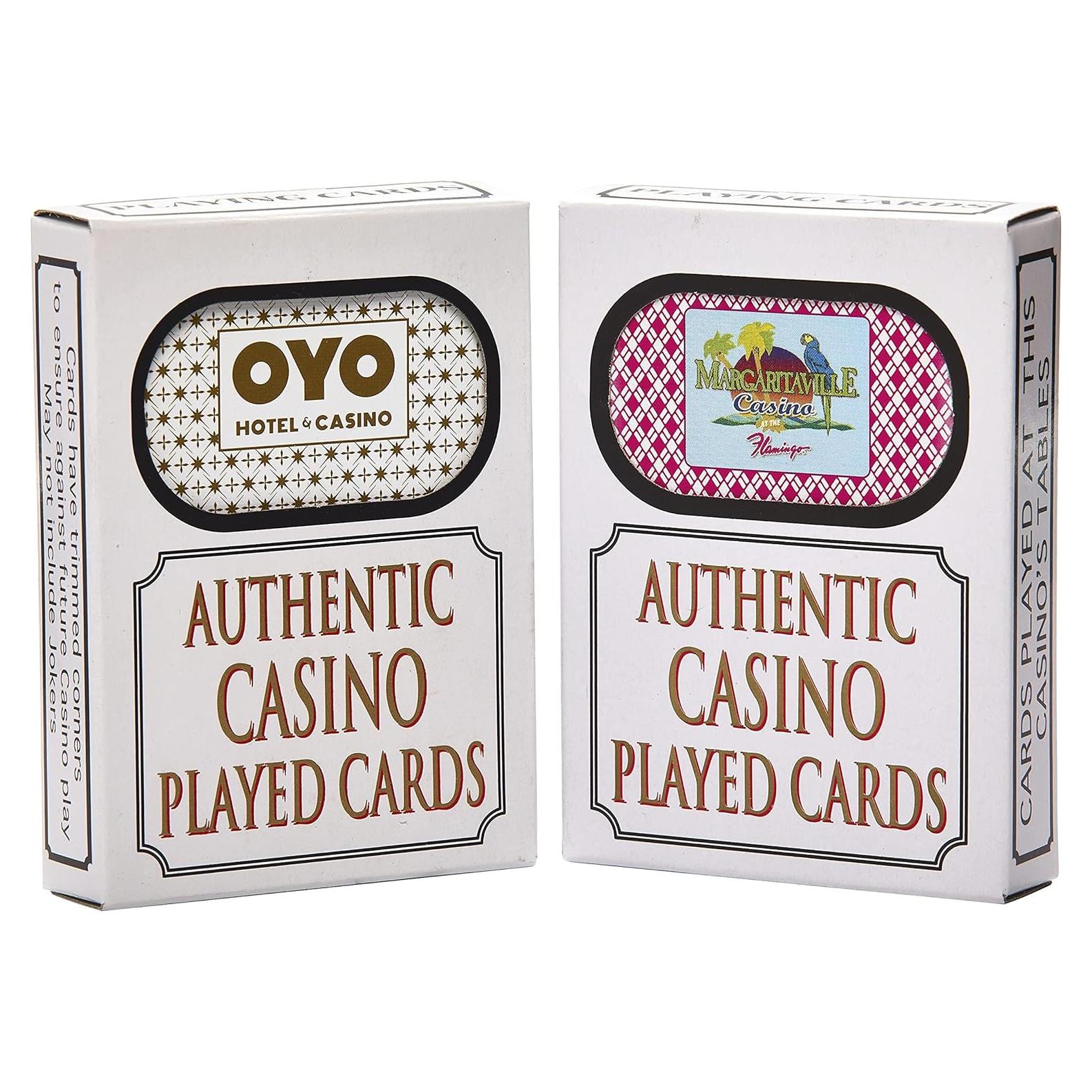 Cartas de Casino Genuinas - Paquete de 2 Asortidas