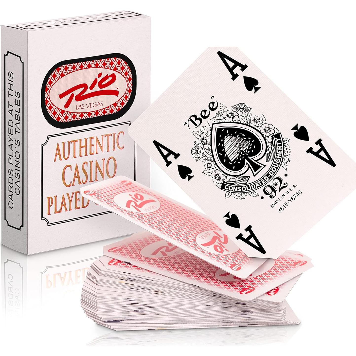 Cartas de Casino Genuinas - Paquete de 2 Asortidas
