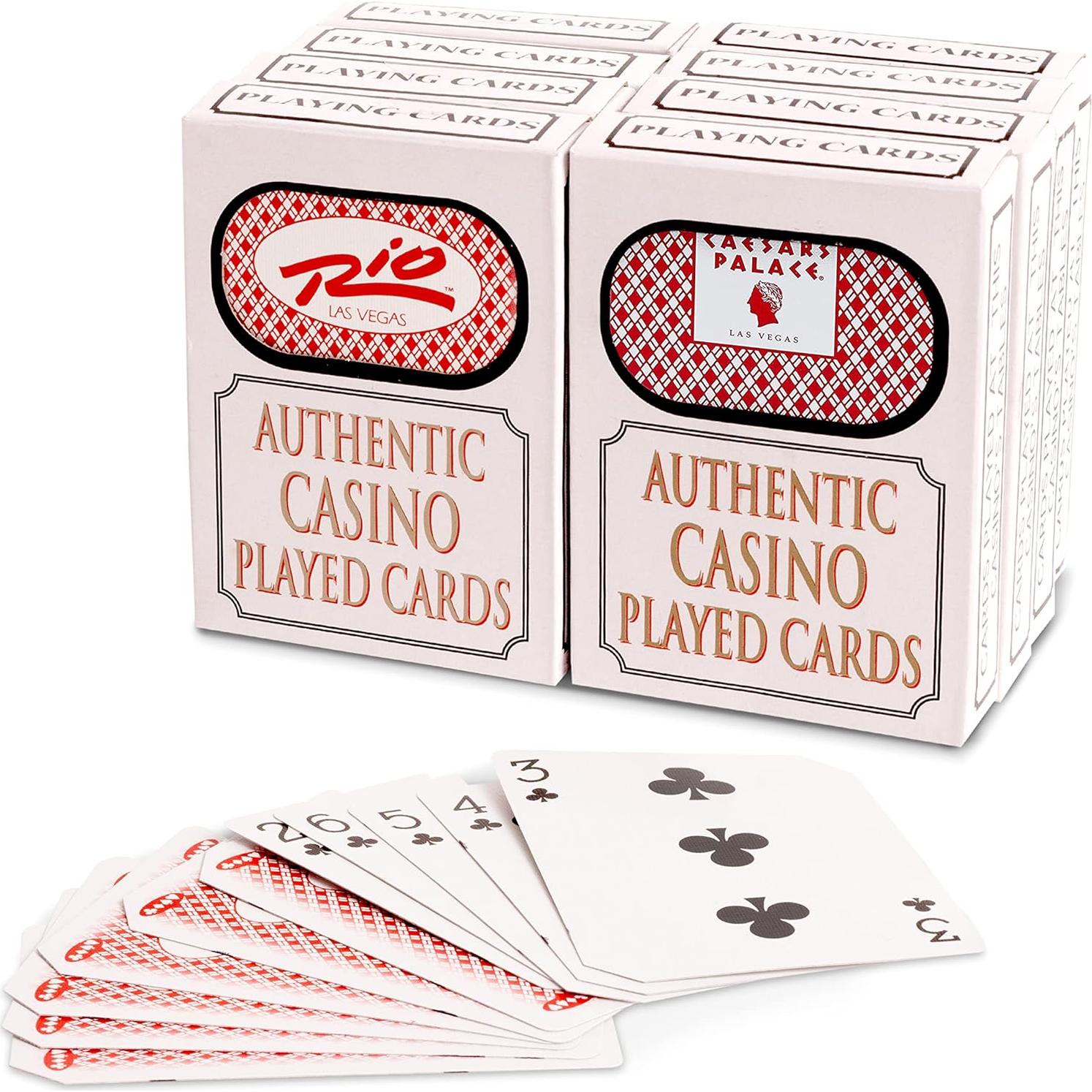 Cartas de Casino Genuinas - Paquete de 2 Asortidas