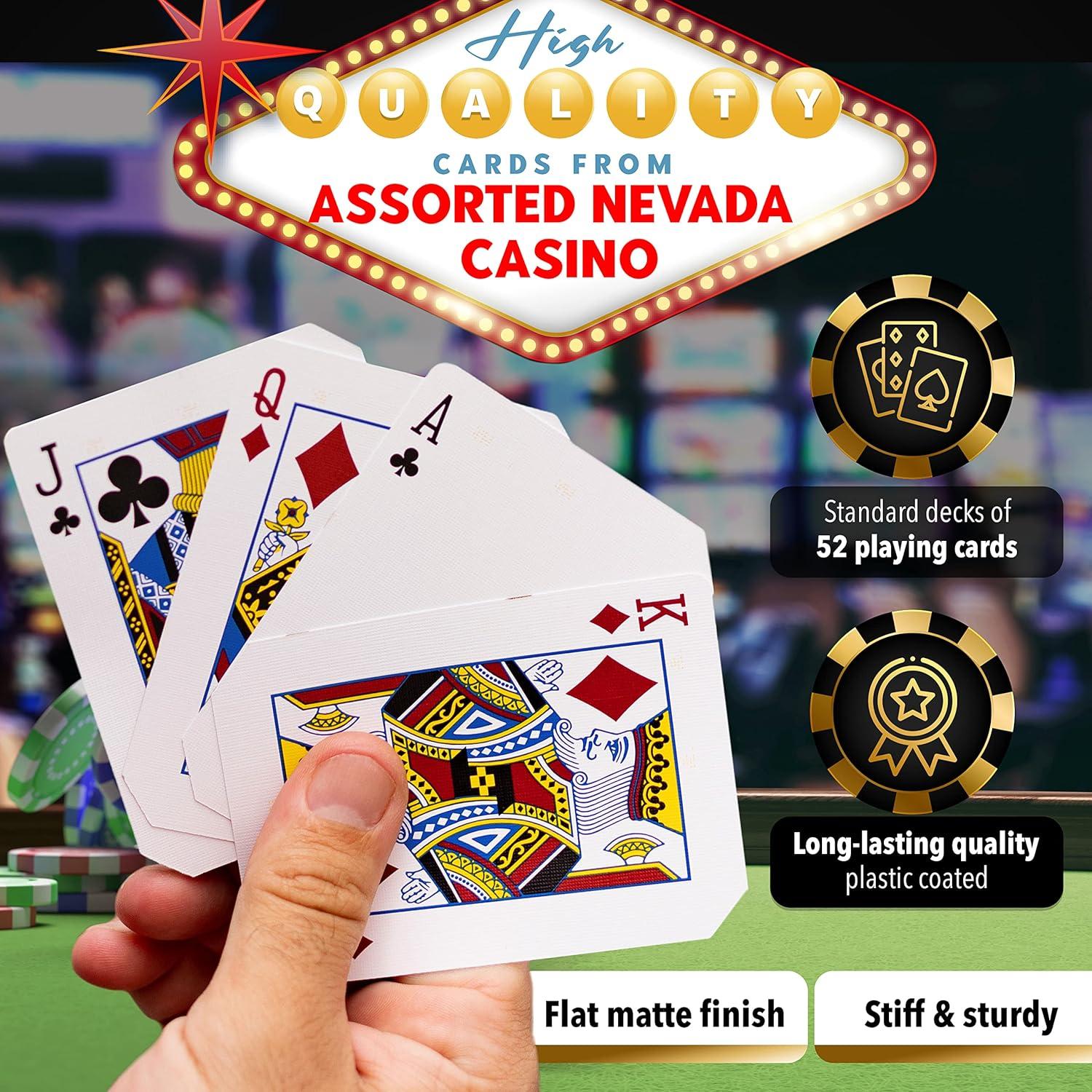 Cartas de Casino Genuinas - Paquete de 2 Asortidas