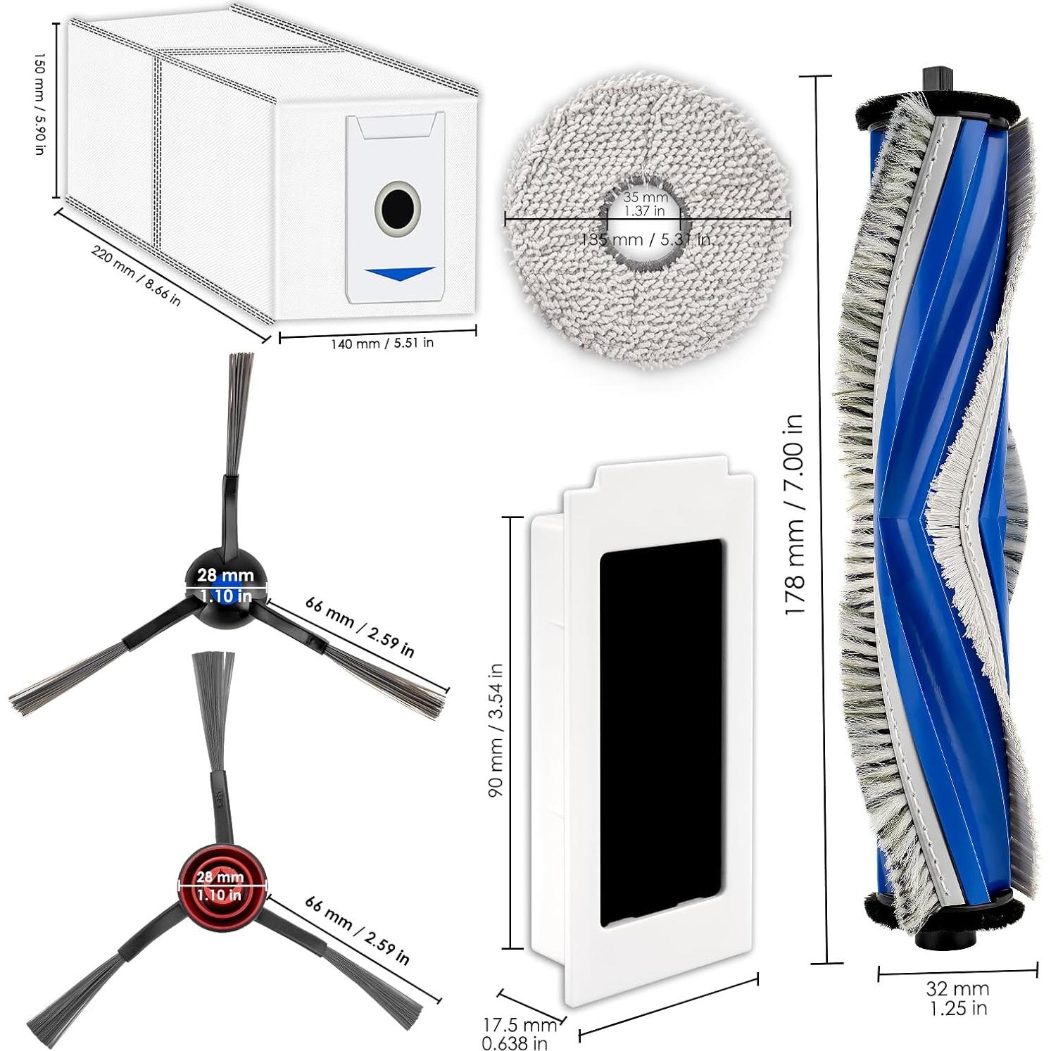 Kit de Accesorios para Aspiradora Robot DEEBOT T30 Omni - 11 Piezas