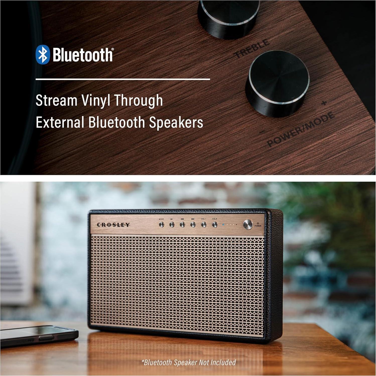 Tocadiscos Bluetooth Crosley CR7501A-CL 2 Velocidades 40W