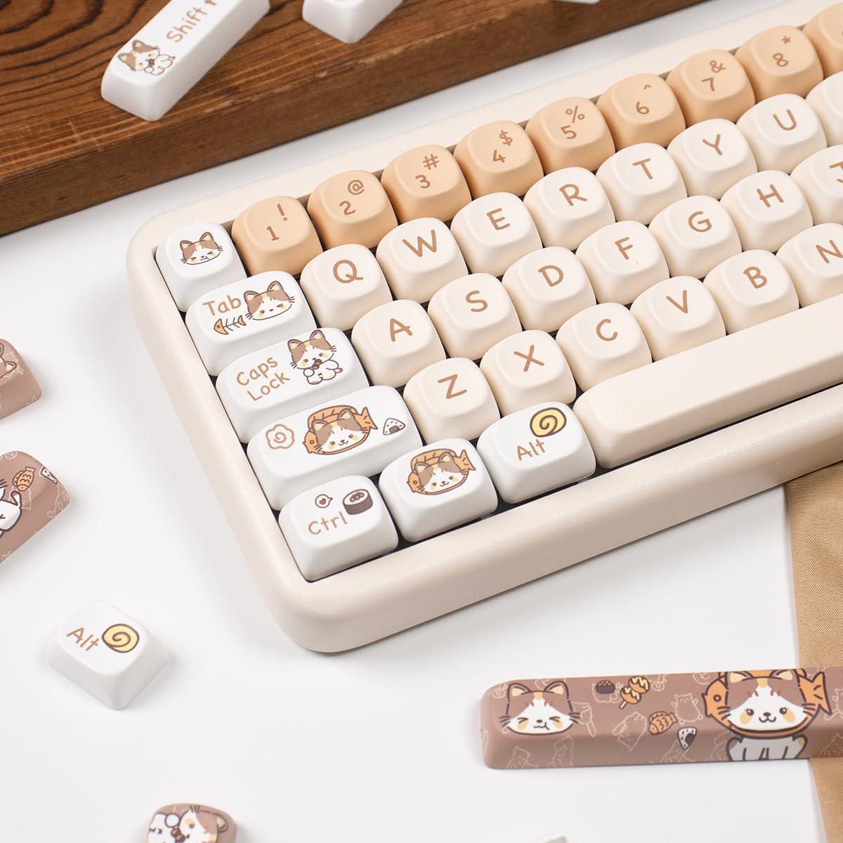 Juego de Teclas PBT SUEHIODHY 144 Teclas Personalizadas para Teclados Mecánicos