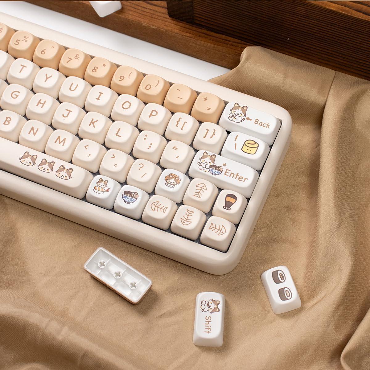 Juego de Teclas PBT SUEHIODHY 144 Teclas Personalizadas para Teclados Mecánicos