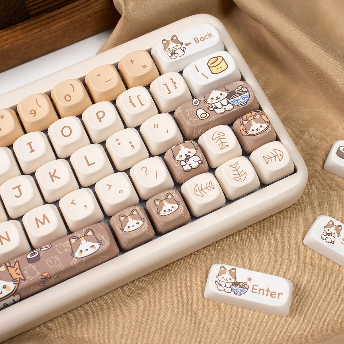 Juego de Teclas PBT SUEHIODHY 144 Teclas Personalizadas para Teclados Mecánicos