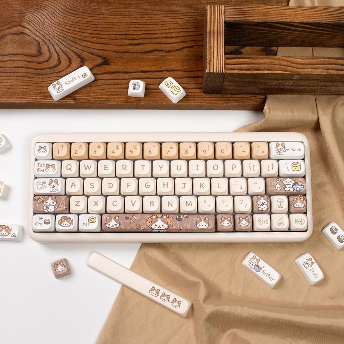 Juego de Teclas PBT SUEHIODHY 144 Teclas Personalizadas para Teclados Mecánicos