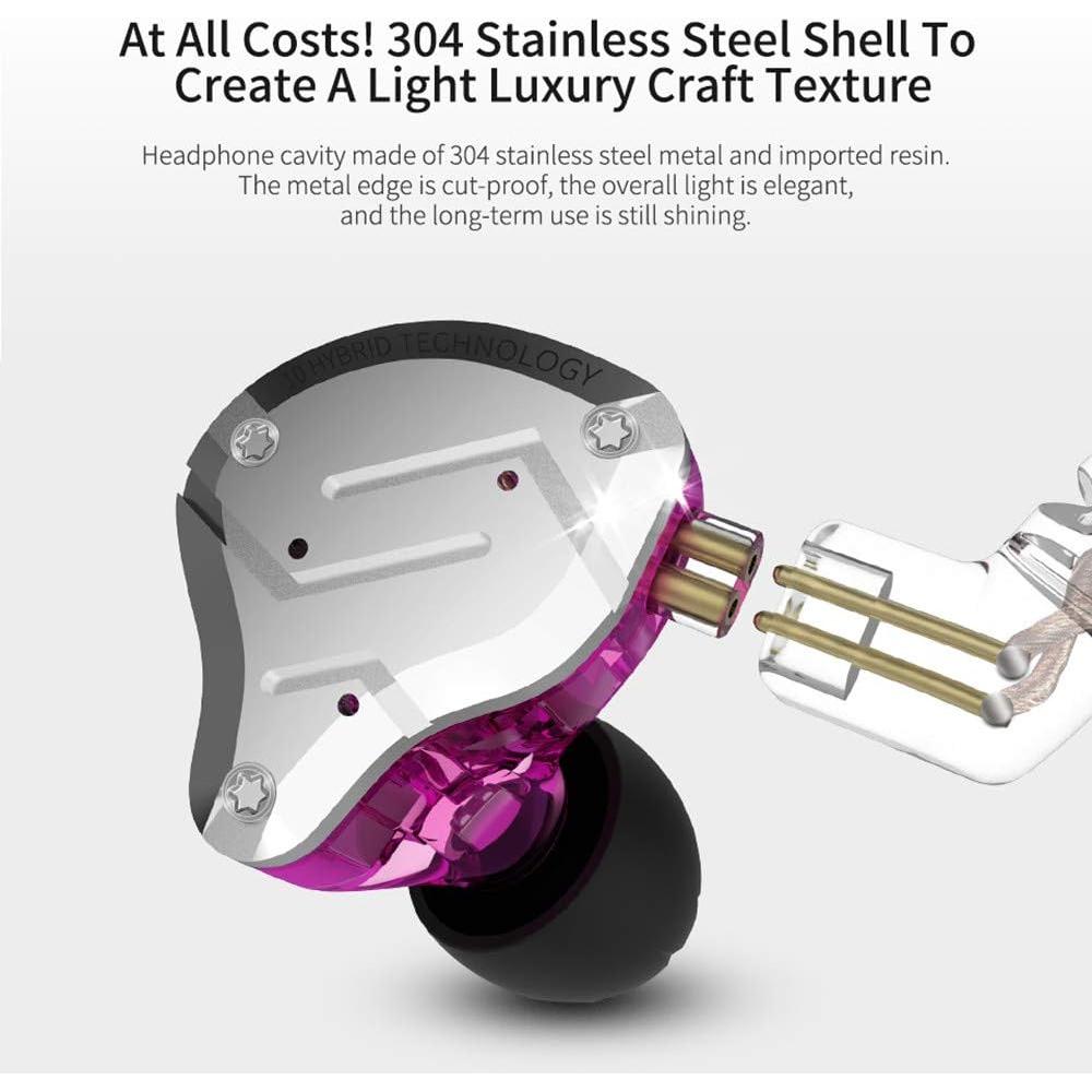 Auriculares In Ear KZ ZS10 Pro HiFi 4BA 1DD con Micrófono