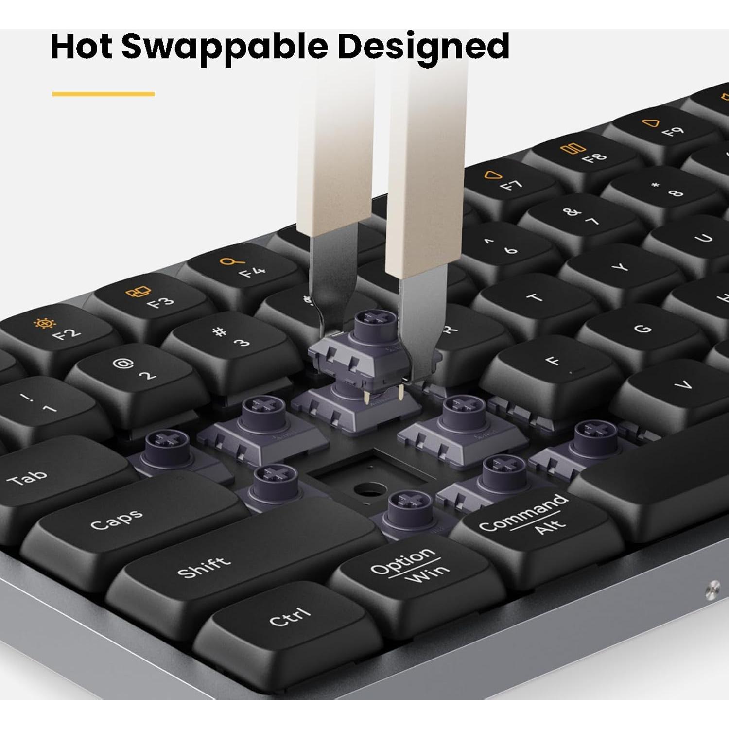 Teclado Mecánico Inalámbrico Lofree Flow84 Blanco POM