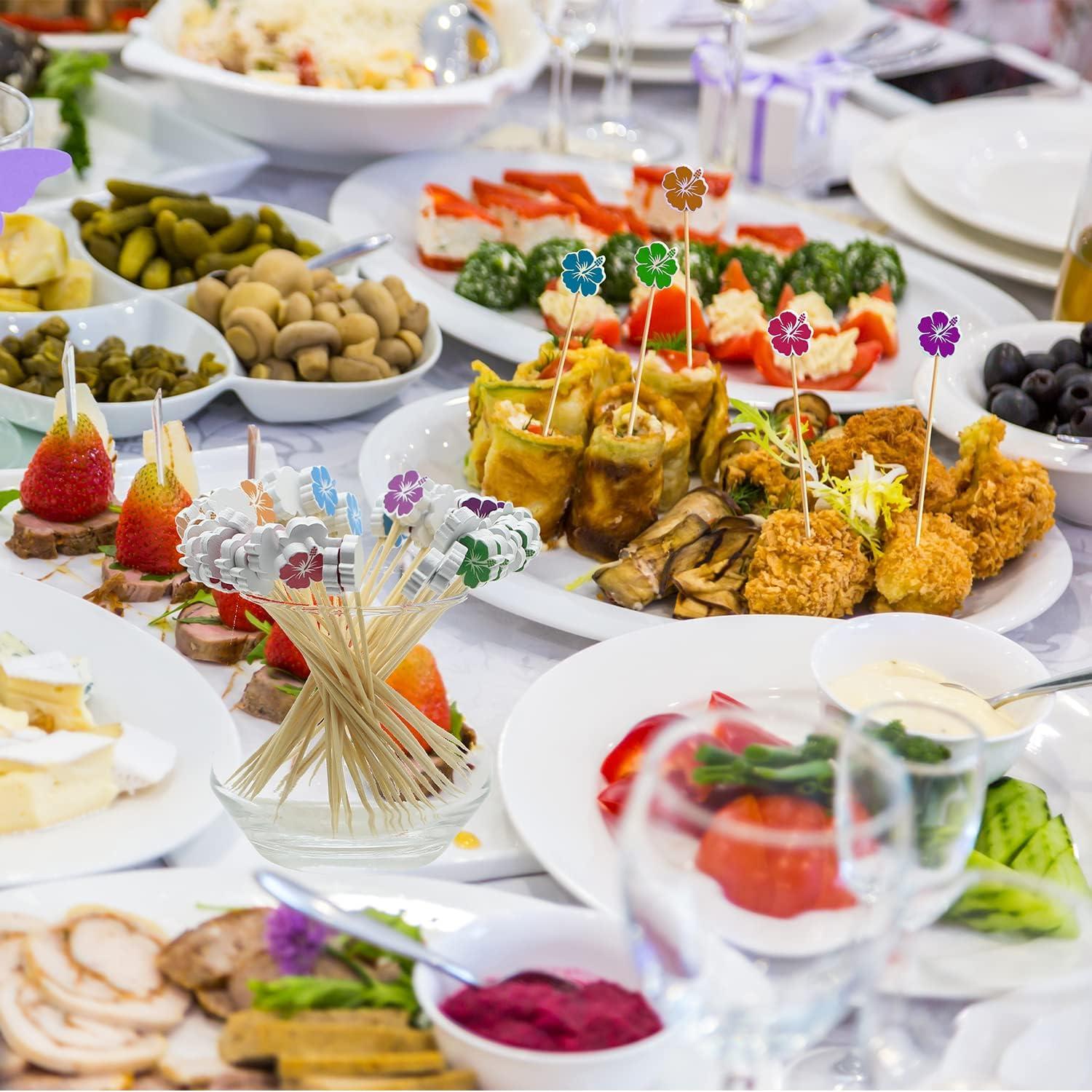 Palillos de Cóctel Crafterlife Hibisco Hawaiano 100 Pzas