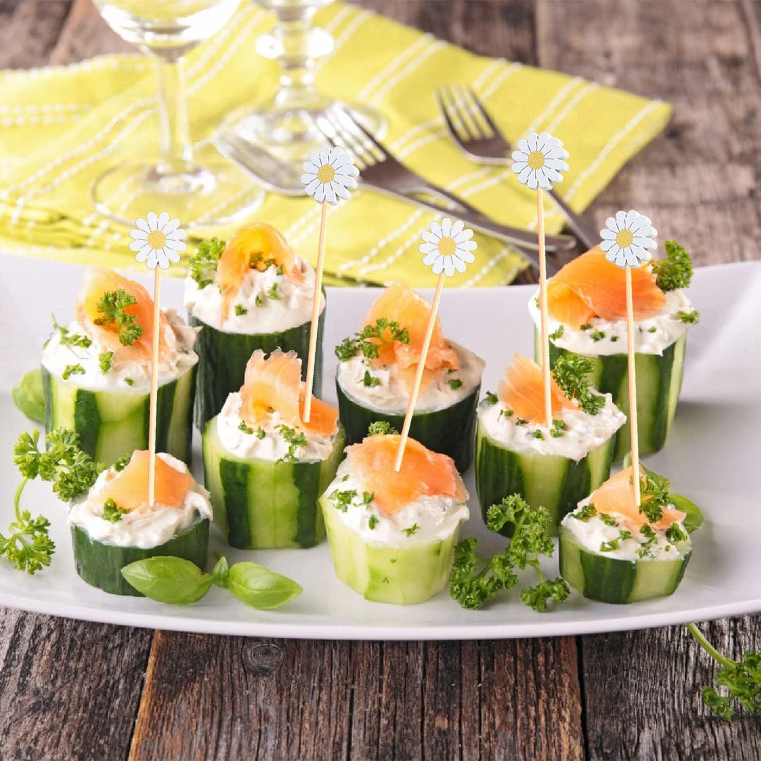 Palillos Decorativos Crafterlife 100 Piezas Flores Primavera