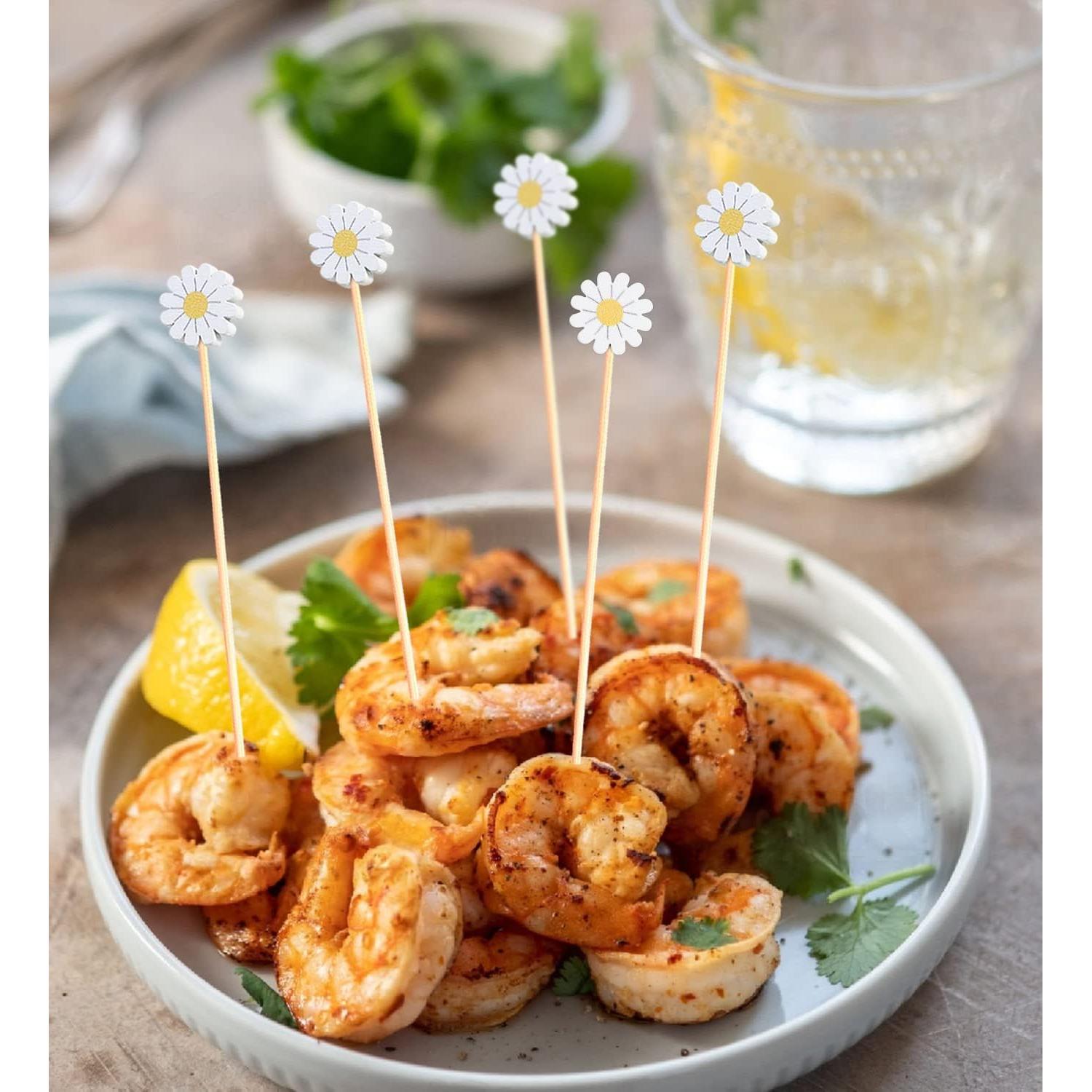 Palillos Decorativos Crafterlife 100 Piezas Flores Primavera