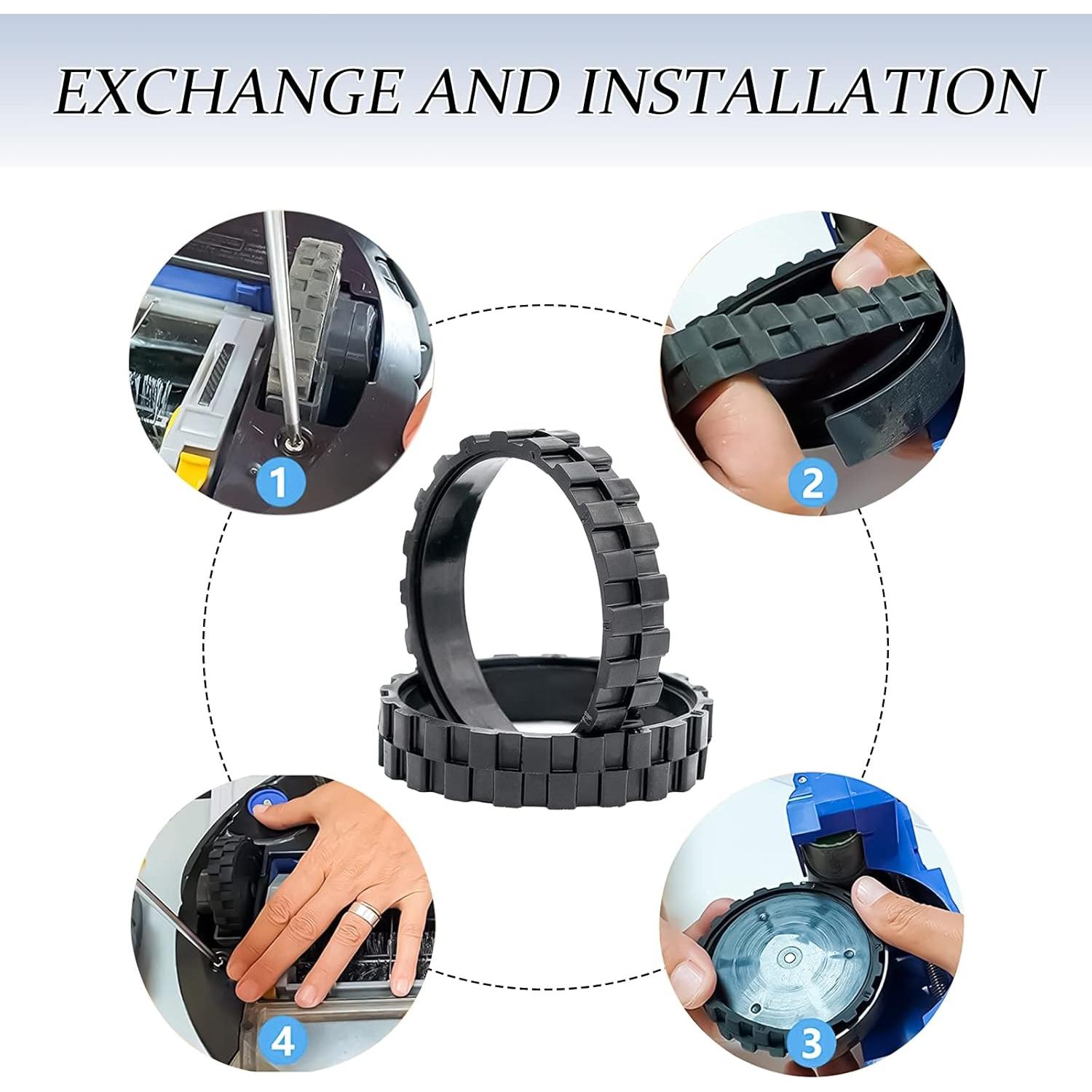 Neumáticos de Reemplazo Garbage Fighter para Roomba 500-900