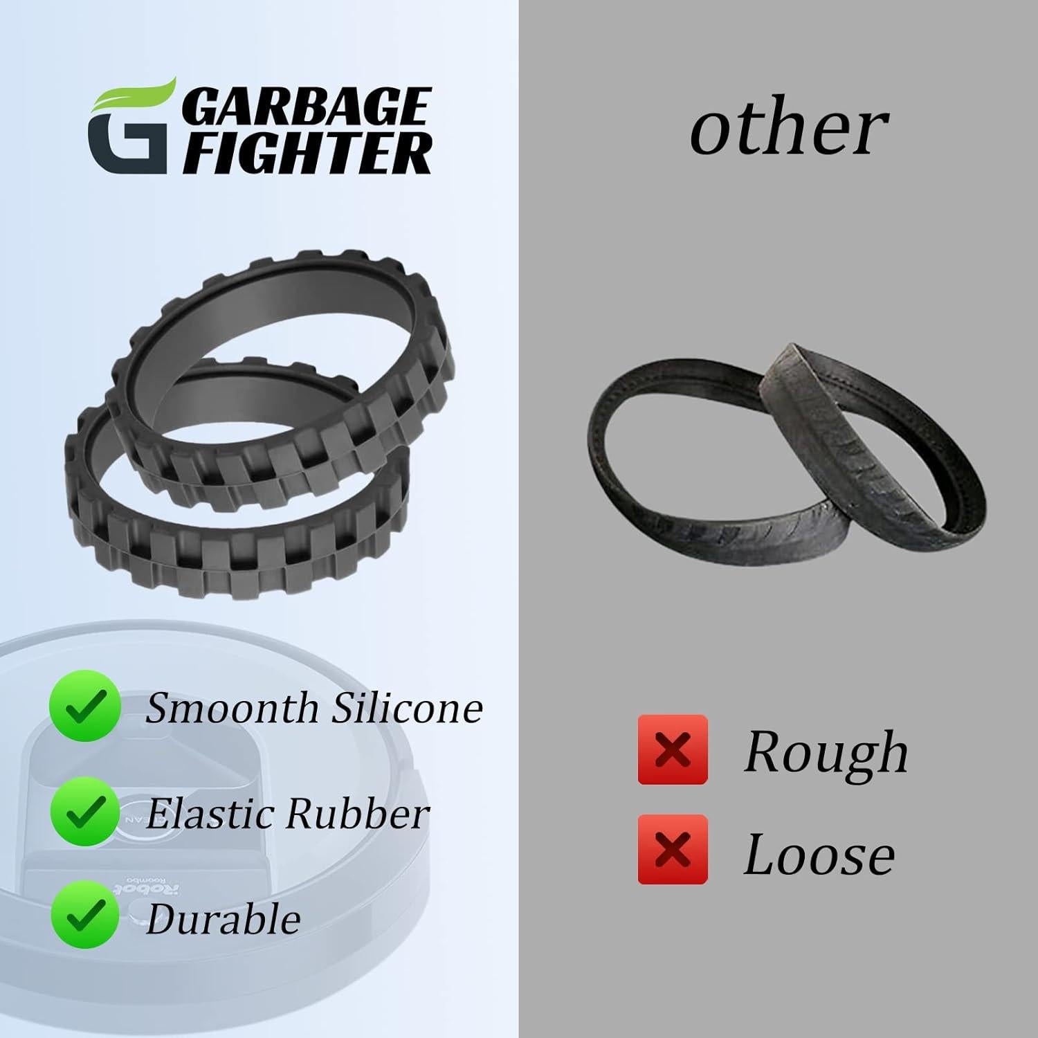 Neumáticos de Reemplazo Garbage Fighter para Roomba 500-900