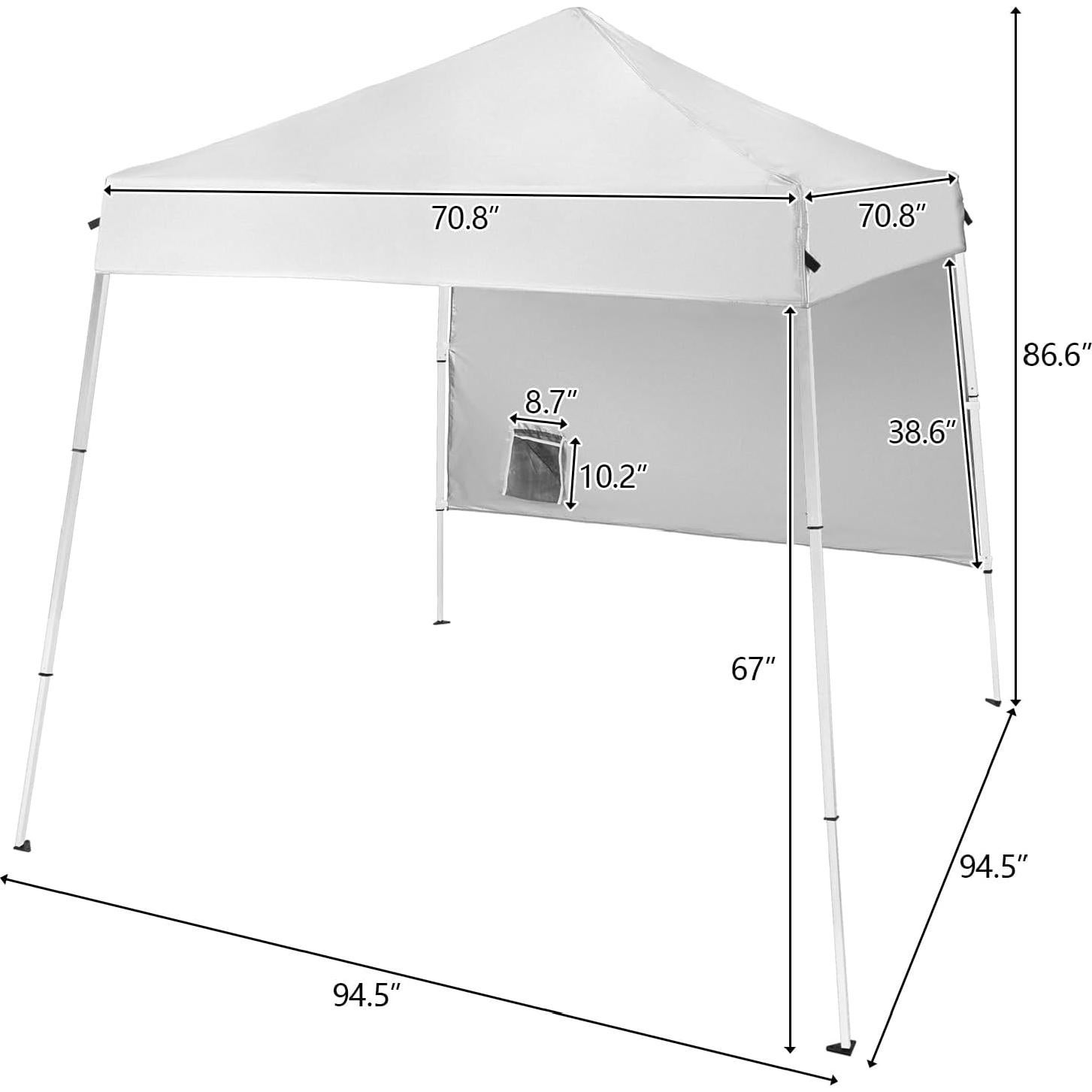 Carpa Plegable Pop Up BIVVI 6x6m Blanca Impermeable