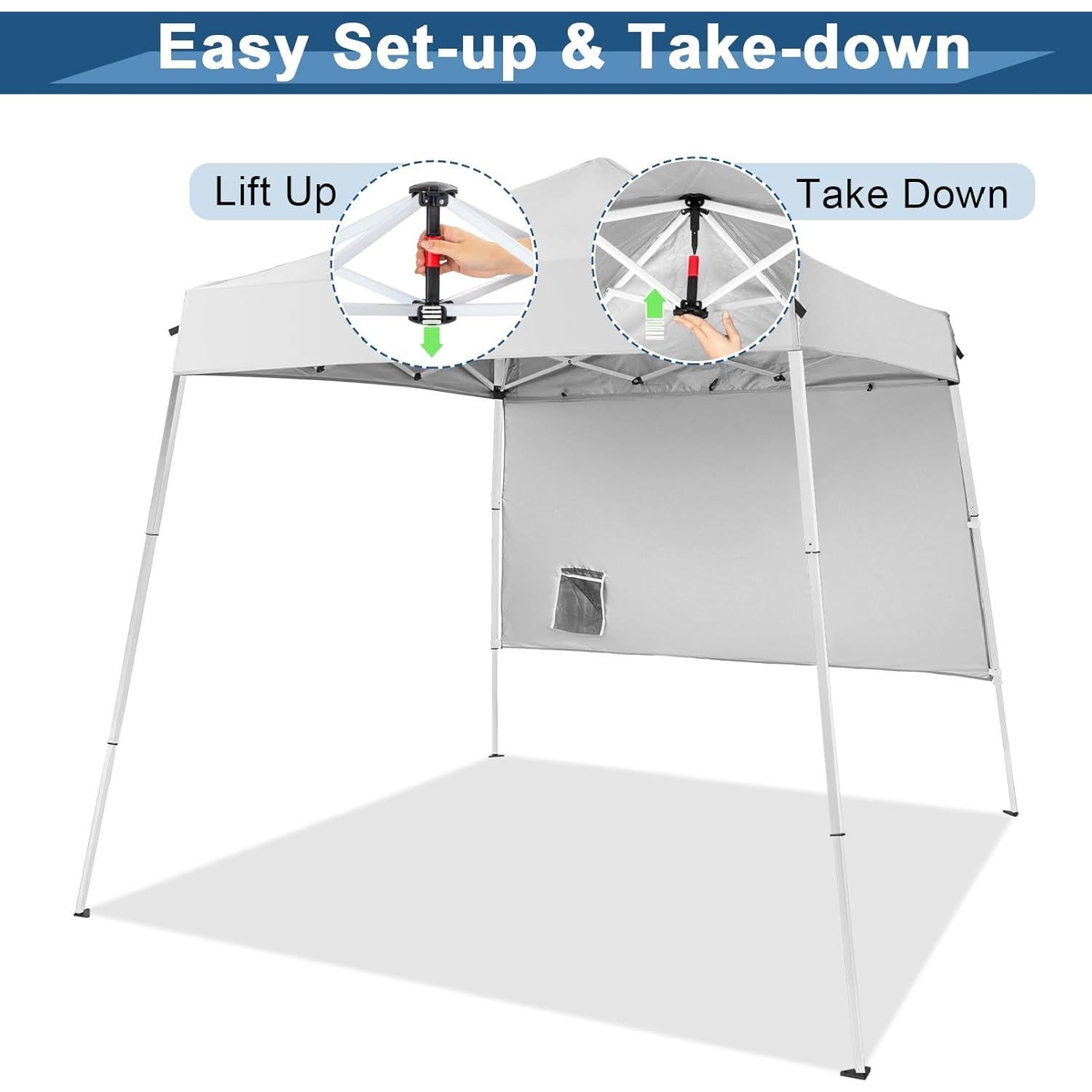 Carpa Plegable Pop Up BIVVI 6x6m Blanca Impermeable