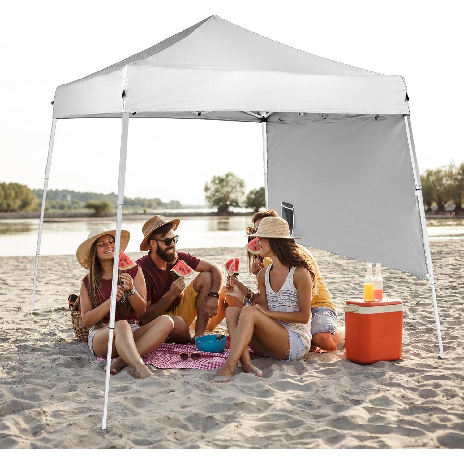 Carpa Plegable Pop Up BIVVI 6x6m Blanca Impermeable
