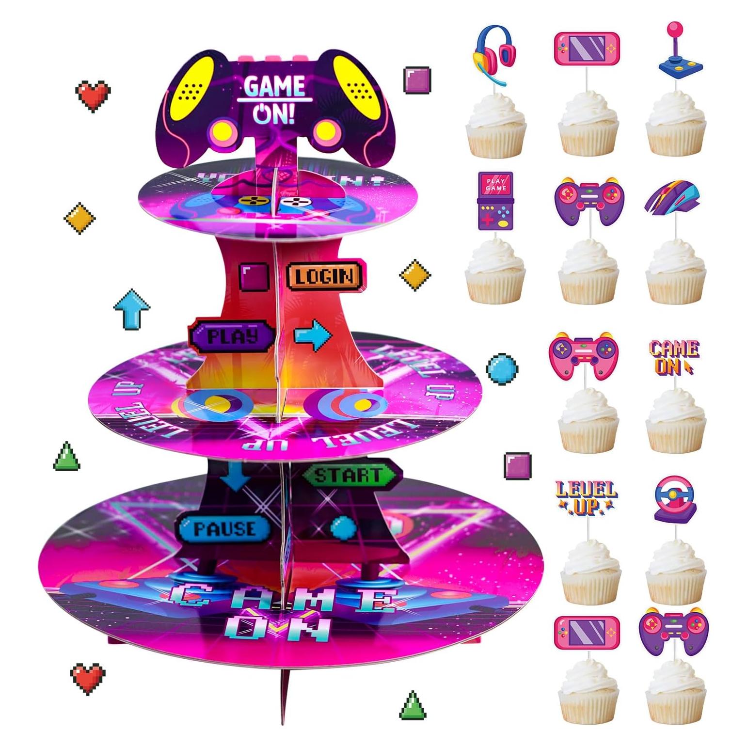 Soporte para Cupcakes Crafterlife 3 Niveles Videojuegos