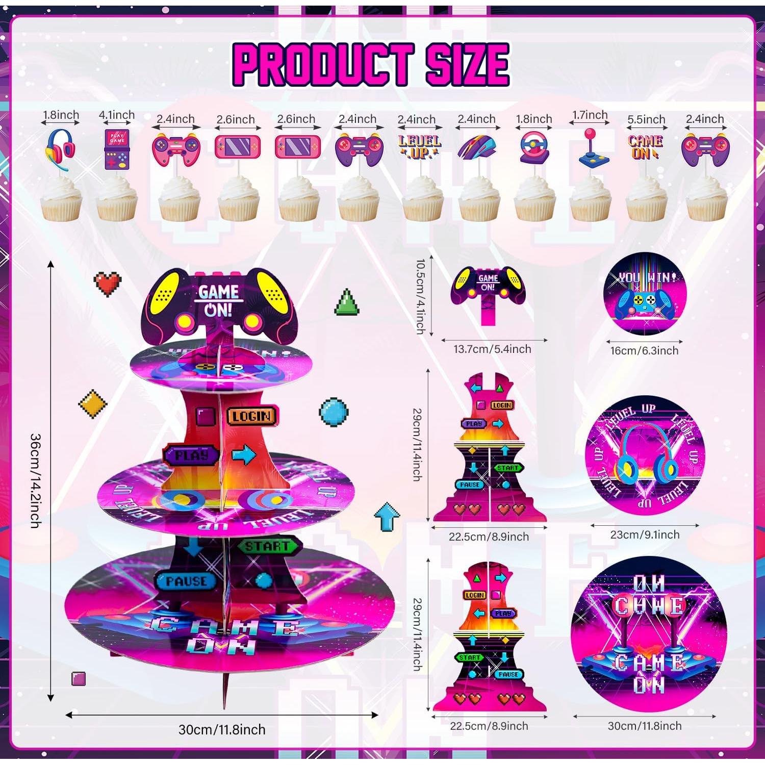 Soporte para Cupcakes Crafterlife 3 Niveles Videojuegos