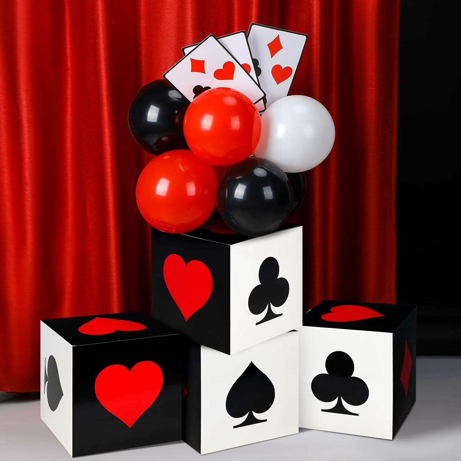 Juego de Decoraciones para Fiesta de Casino 60 Piezas