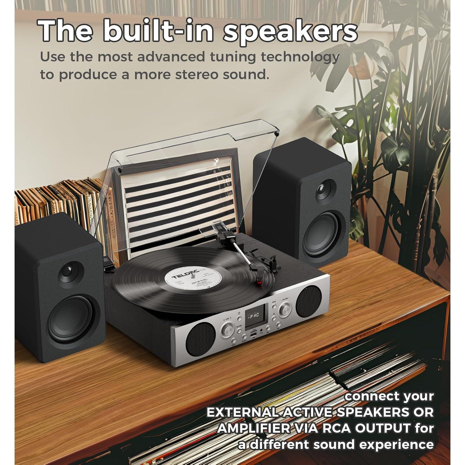 Reproductor de Vinilos VinylsLink TE-103SL con Bluetooth