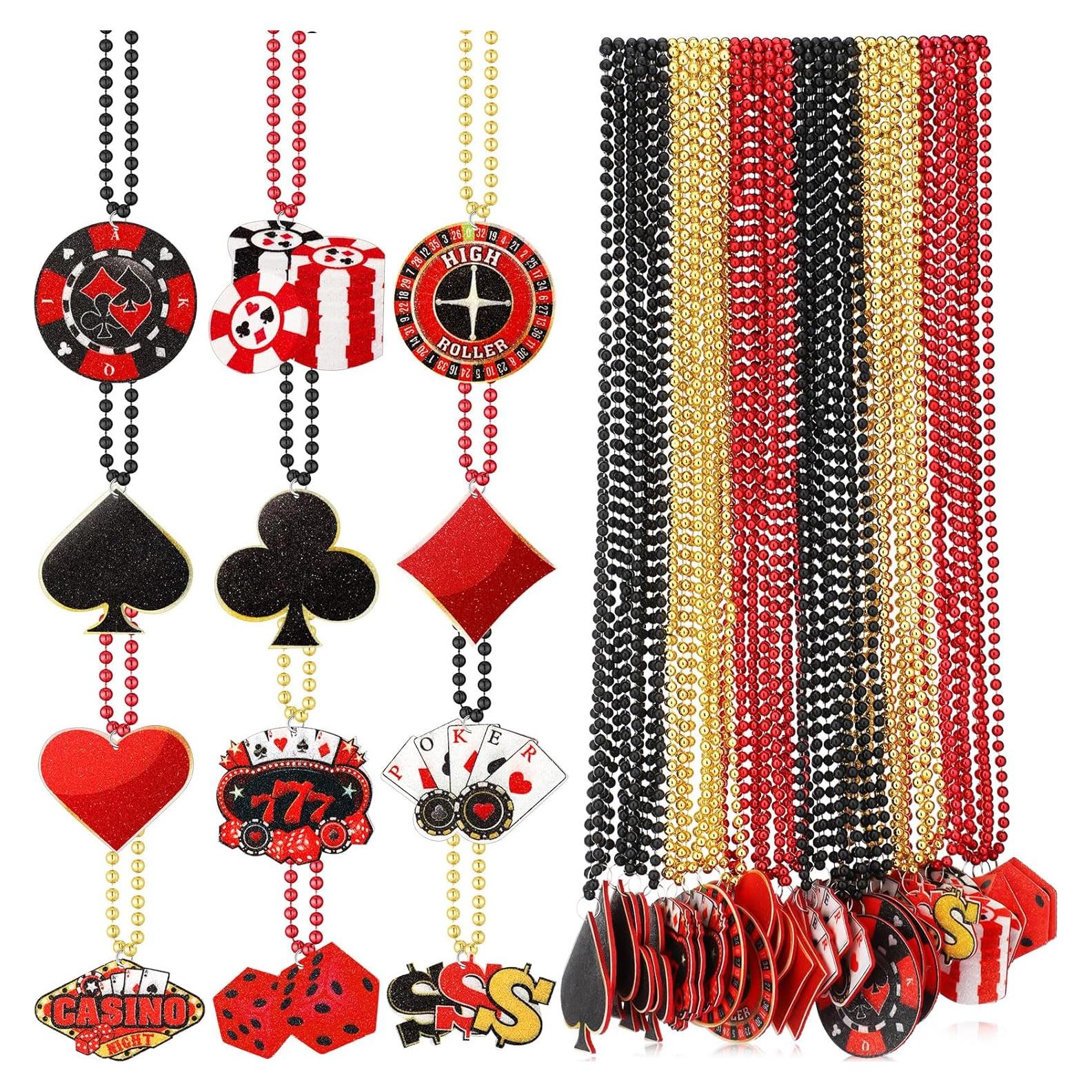 Collares de Perlas de Casino Ferreve 36 Pcs 12 Estilos