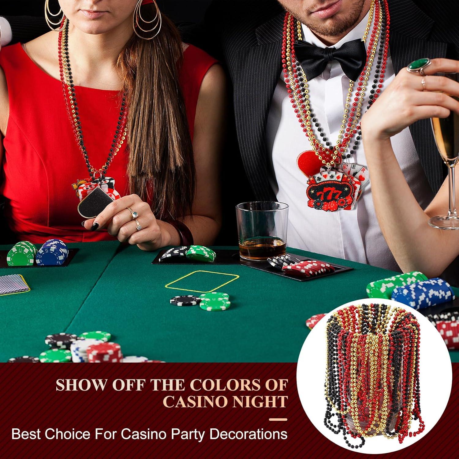 Collares de Perlas de Casino Ferreve 36 Pcs 12 Estilos