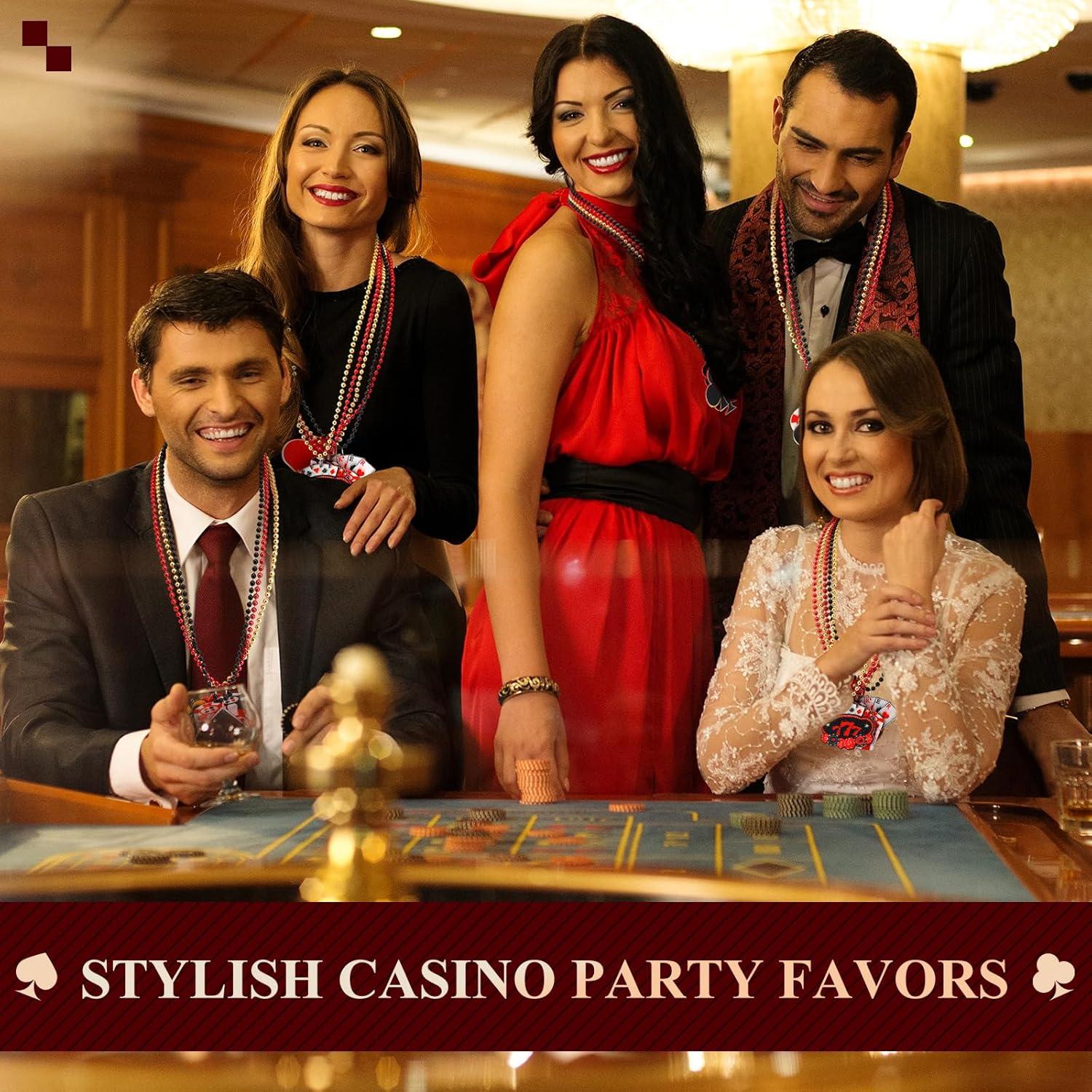 Collares de Perlas de Casino Ferreve 36 Pcs 12 Estilos