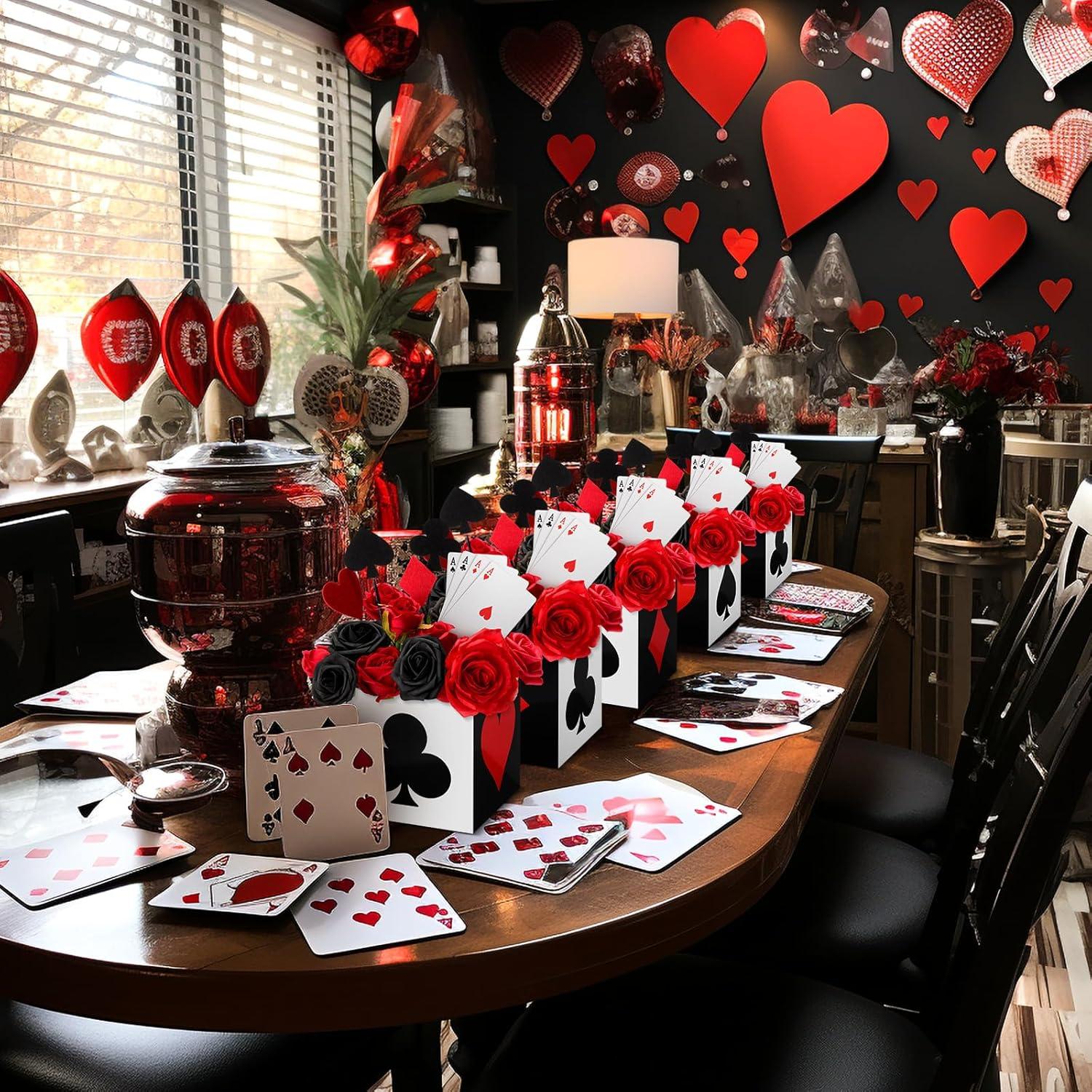 Cajas de Favor de Póker Zhanmai 15x15x15 cm 4 Pcs