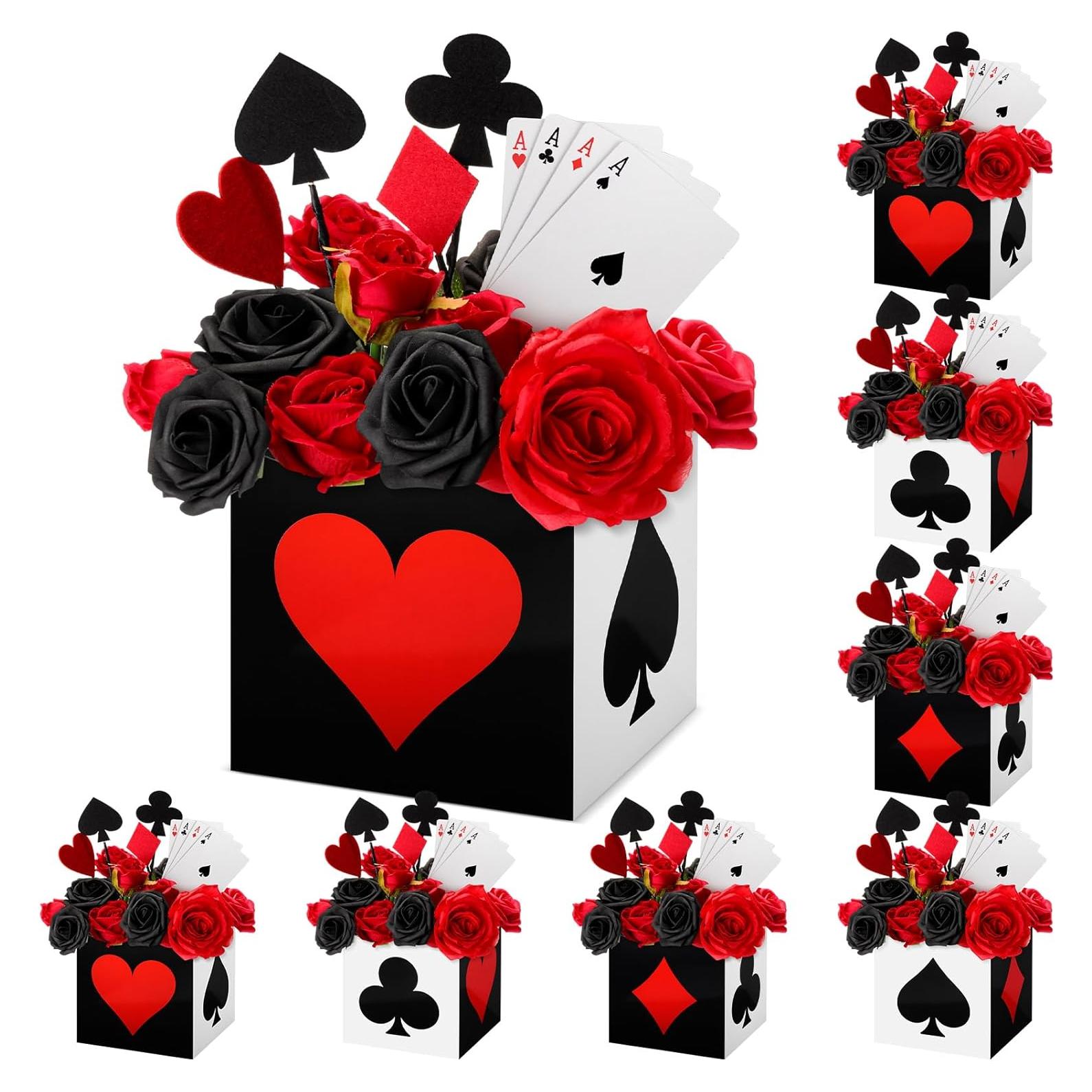 Cajas de Favor de Póker Zhanmai 16 Pcs 15x15x15 cm Casino