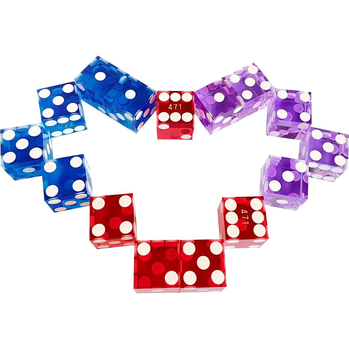 Dados de Casino Yuanhe 19mm Grado AAA 15 Piezas