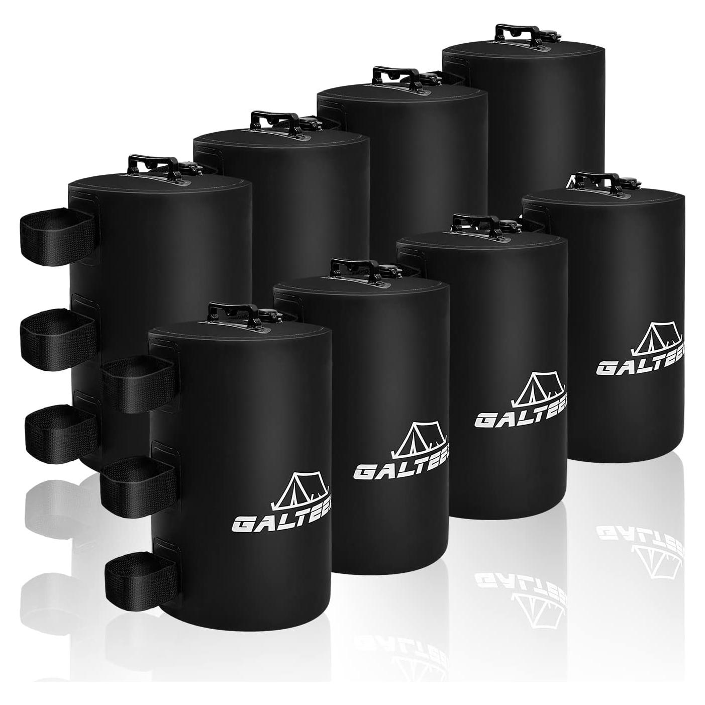 Juego de 8 Pesas de Agua para Carpa GALTEED 79.83KG Negro