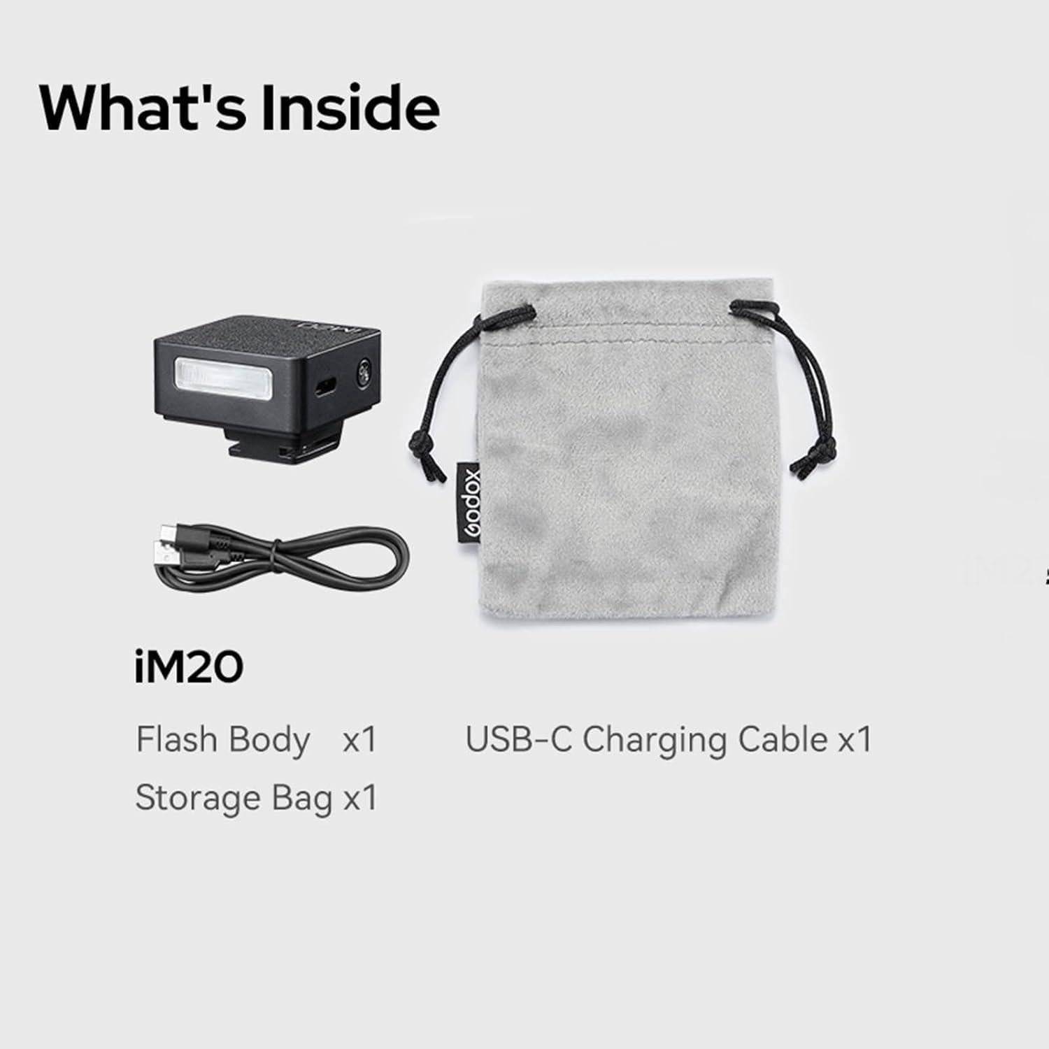 Flash Godox iM20 para Cámara DSLR y Sin Espejo - 440 Flashes