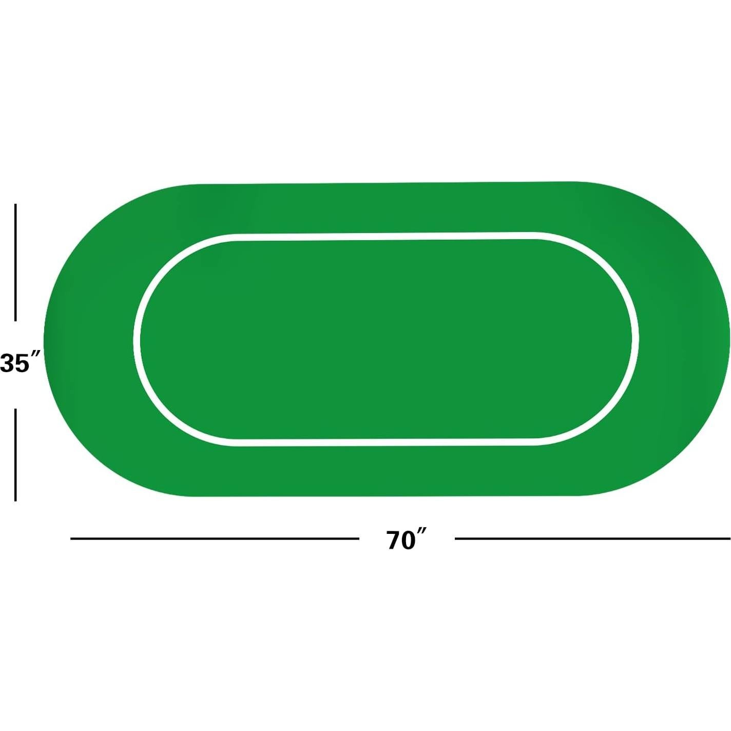 Tapete de Póker GSE 177,8x88,9cm Antideslizante con Bolsa