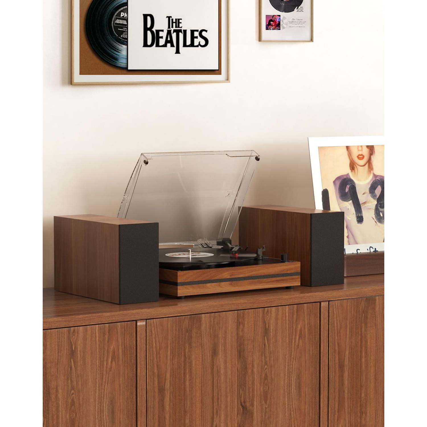 Reproductor de Vinilo Vintage Seasonlife R612 3 Velocidades Rojo