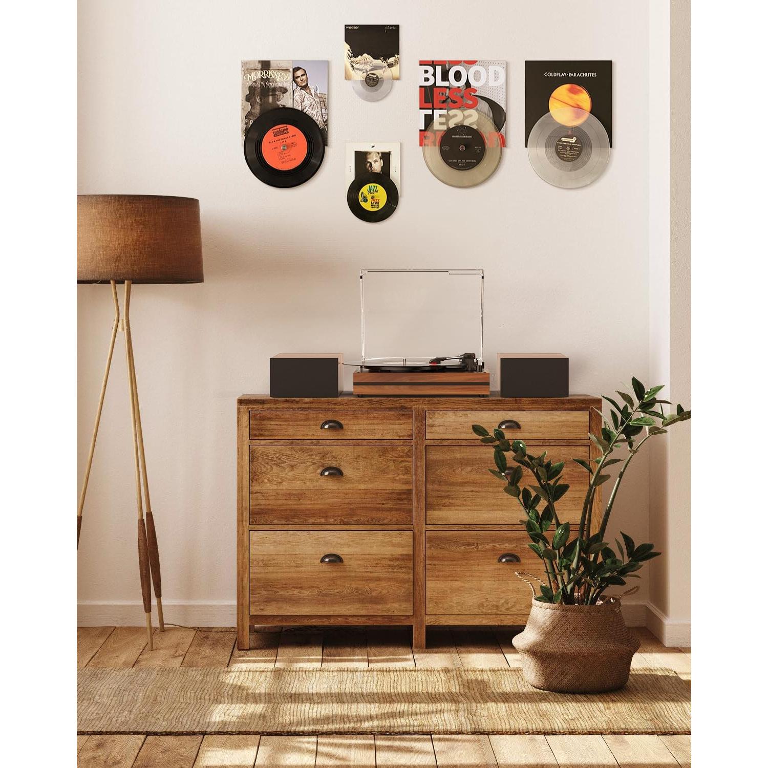 Reproductor de Vinilo Vintage Seasonlife R612 3 Velocidades Rojo