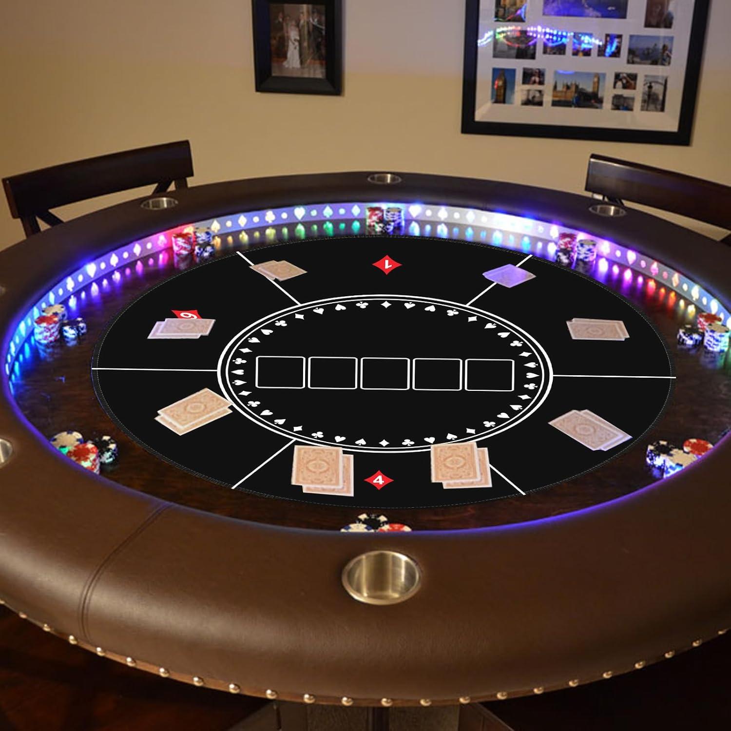 Tapete de Póker GSE 88,9x88,9 cm Antideslizante para Casino