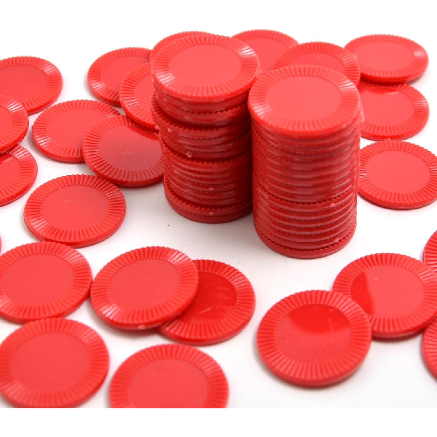 Smartdealspro 64 Fichas Plásticas 32mm con Caja Almacenaje