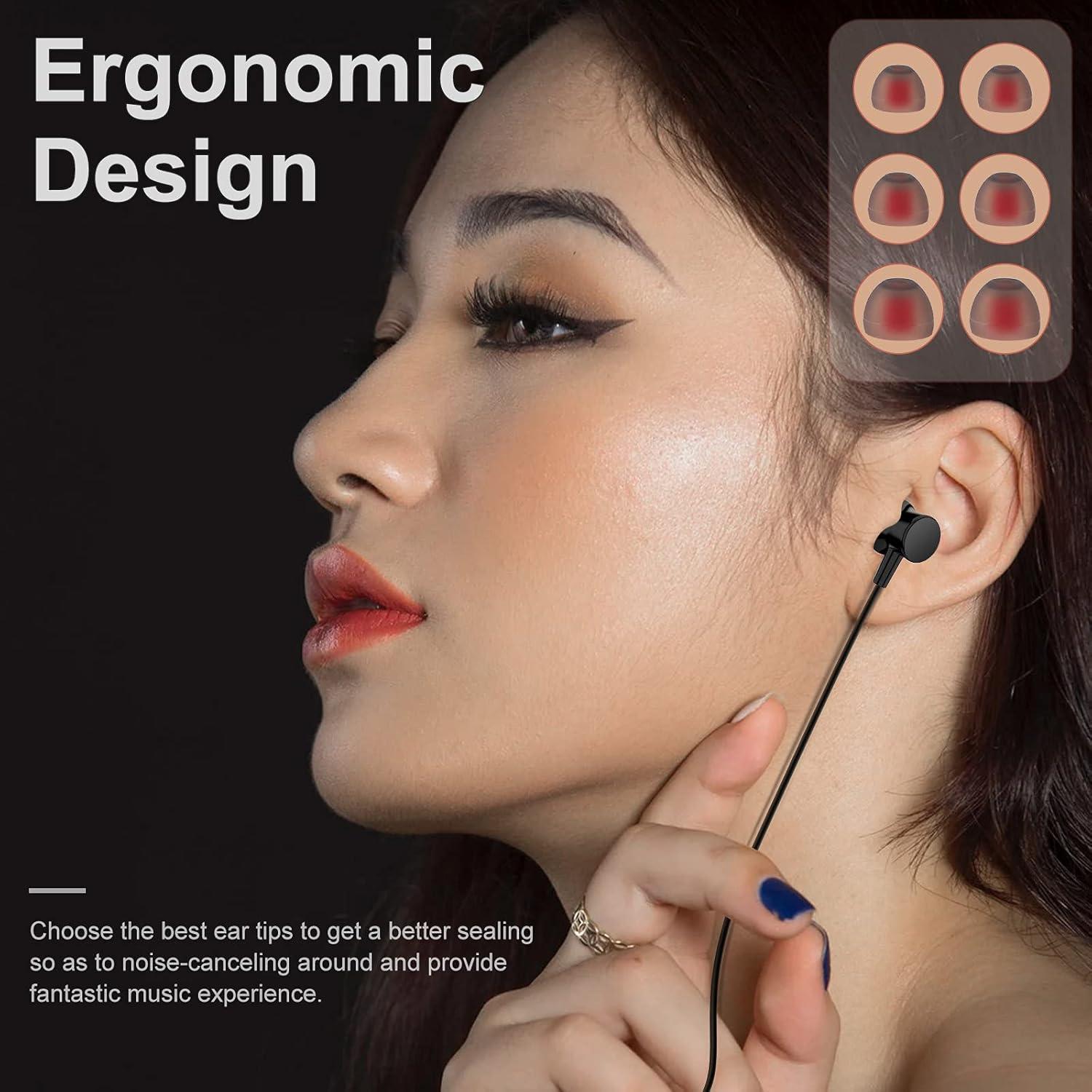 Auriculares ACAGET Tipo C con Cancelación de Ruido - Negro