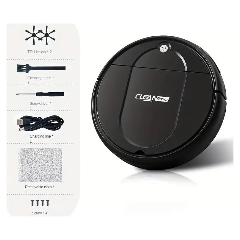 Robot Aspirador y Mopa 2 en 1 Genérico 1200 Pa Negro