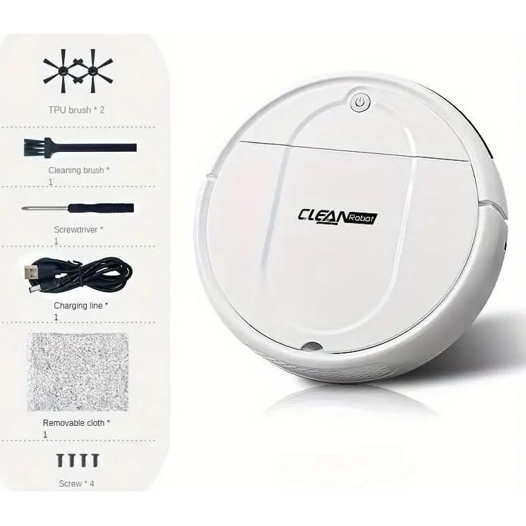 Robot Aspirador y Mopa 2 en 1 Genérico 1200 Pa Negro