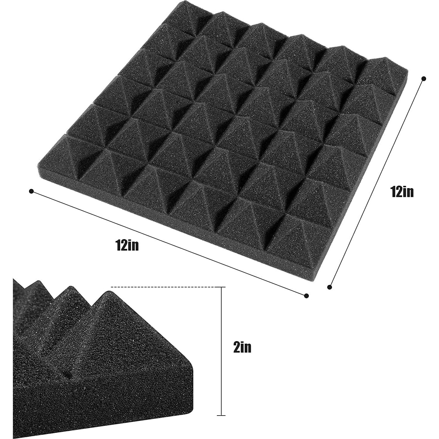 Paneles Acústicos Piramidales YGM 30.48x30.48 cm 50 Densidad