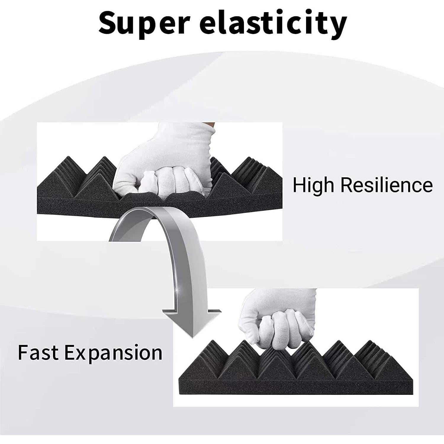 Paneles Acústicos Piramidales YGM 30.48x30.48 cm 50 Densidad