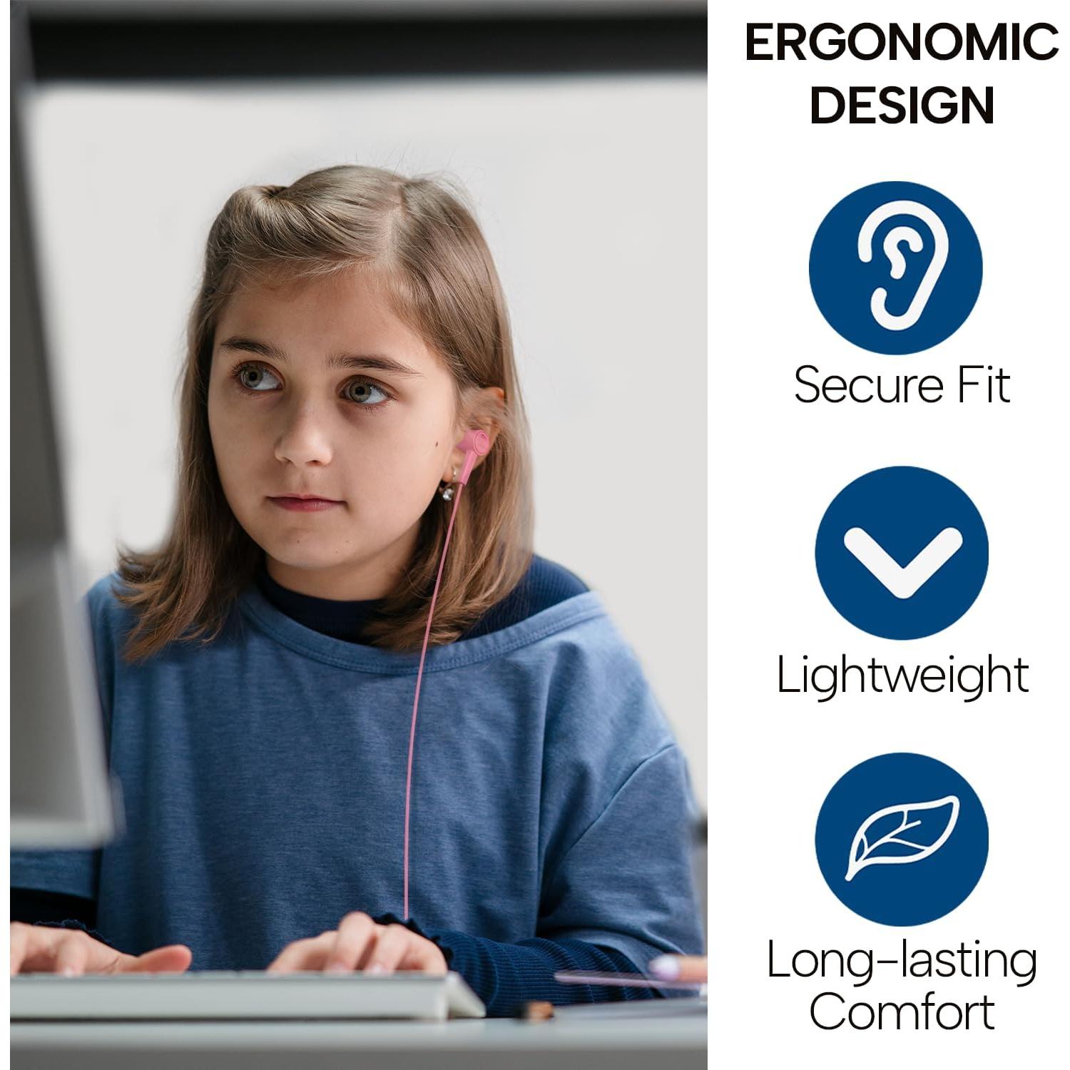 Auriculares con cable Maeline 10 Pack, 3.5mm, 10 colores