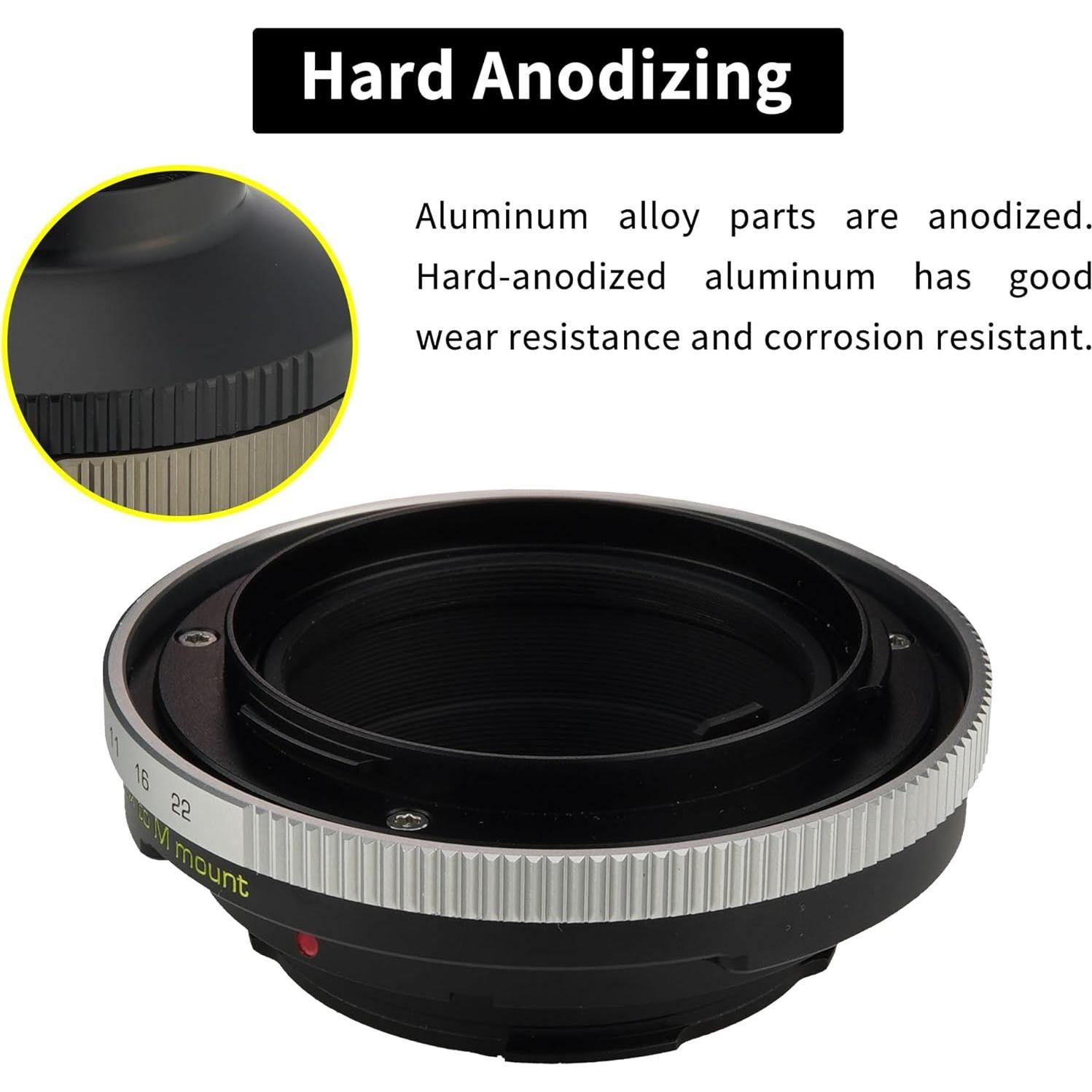 Anillo Adaptador de Lente Ikon Contarex a Cámara Leica M