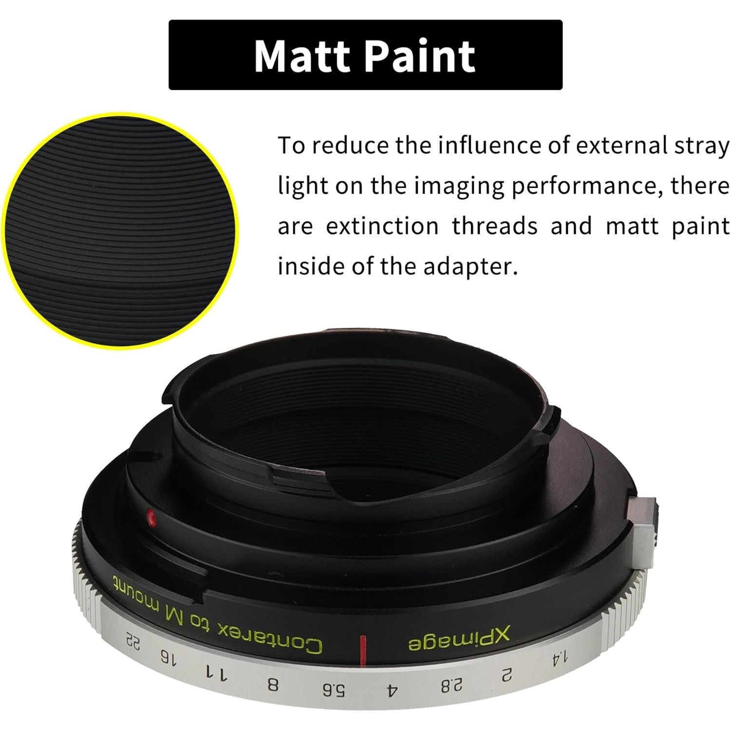 Anillo Adaptador de Lente Ikon Contarex a Cámara Leica M