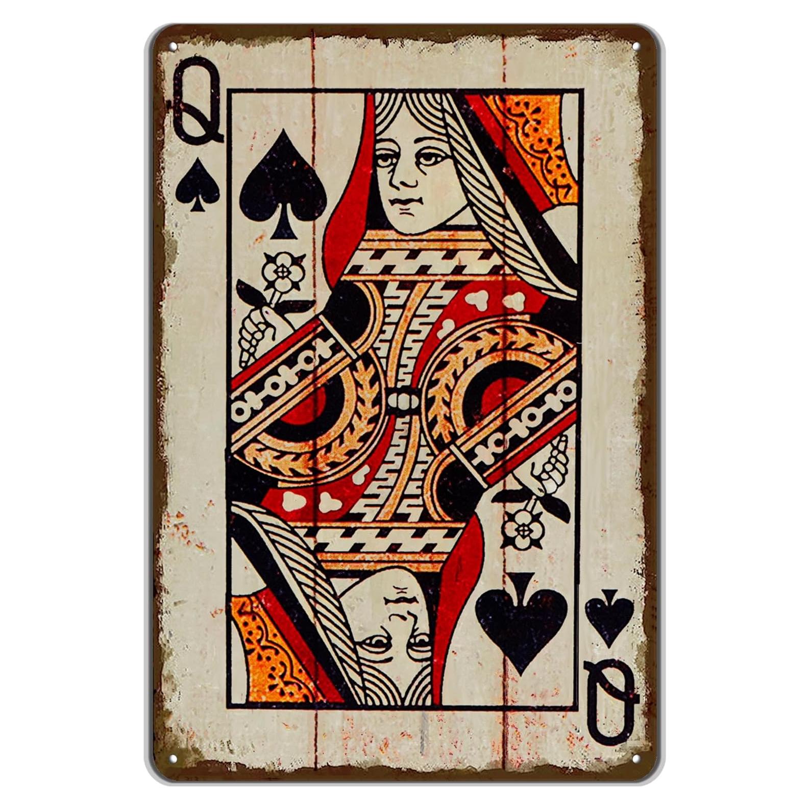 Cartel de Póker Vintage TREEPERI 30x20 cm Decorativo