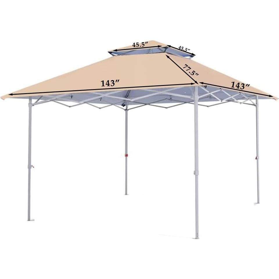 Cubierta de Repuesto Garden Winds 363x363 cm Beige RipLock 350